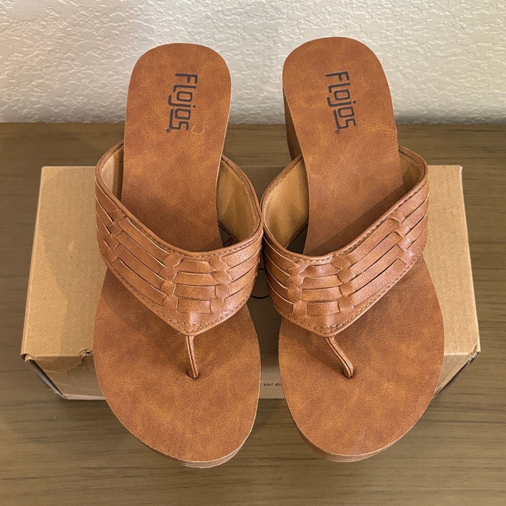 Flojos Women's Tan Braided Sandals